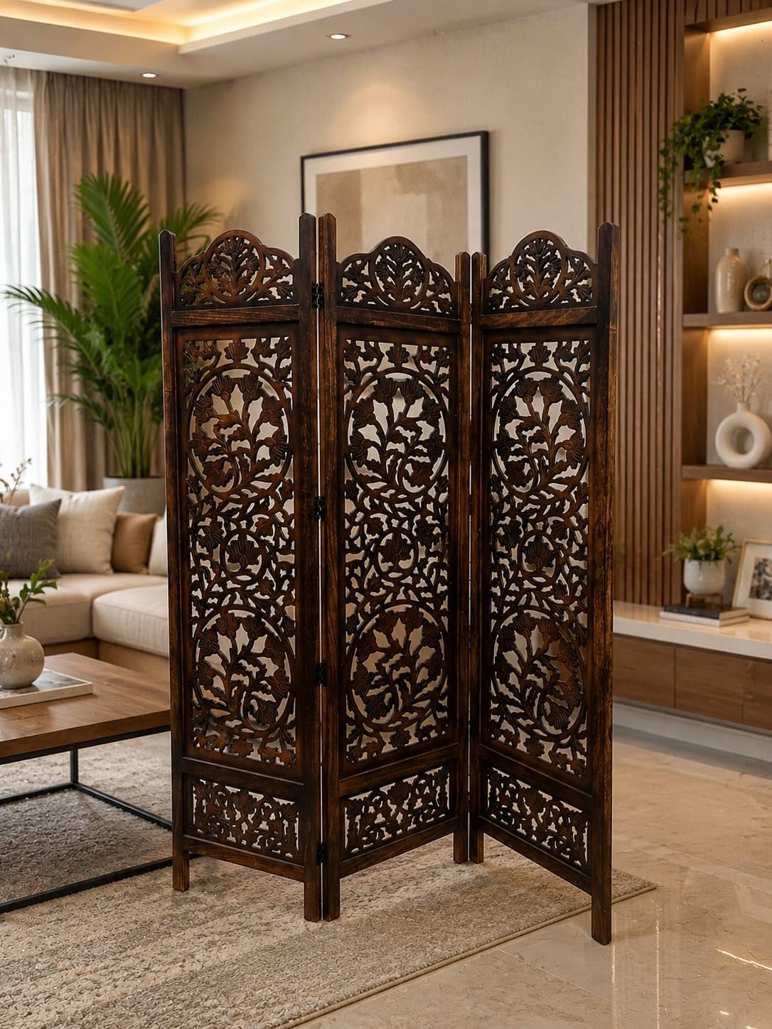 wooden room partition view 4